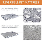 VANKEAN Reversible Cool/Warm Crate Mat Waterproof Washable Firm S-XXL Grey