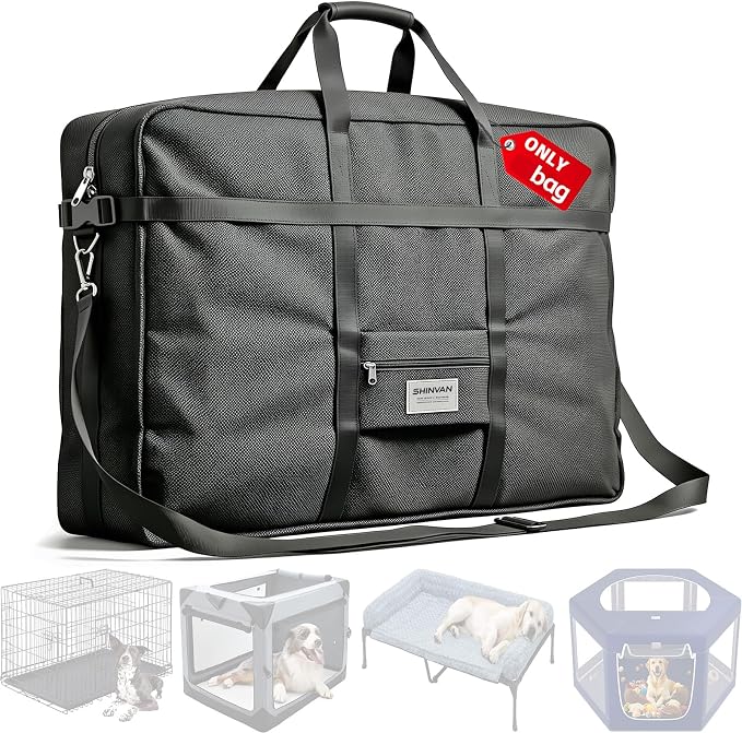 Dog Crate Storage Bag, 30 Inch Heavy Duty Waterproof Carrying Bag with Handles for Foldable Wire Crates & Pet Supplies