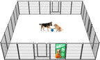 FXW Rollick Dog Playpen, Indoor, Yard & RV Camping, 40" H, 24 Panels | Easy setup, Heavy-duty, DIY layouts, for Medium & Large Dogs, Patented