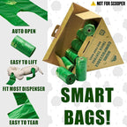 Ultra Thick & Deep RockRhino Dog Poop Bags for Large & XL Dogs | 4-Layer Interlocked Bottom, Certified Compostable | Vanilla Scent, 150 Bags, Easy Open Tie Handles | Fits Holder, Not Scooper