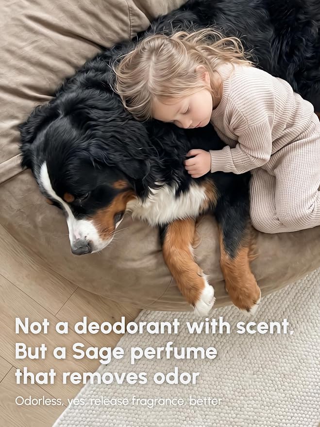 Pet Odor Eliminator Spray & 10X Concentrate Kit - Makes 110oz Total - Professional Bio-Enzyme Deodorizer for Dog Cat Urine, Litter Box, Rabbit Cages - Orally Non-Toxic - Clary Sage