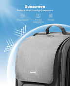 Pecute Cat Backpack Carrier,Large Space Dog Carrier Backpack,Ergonomic,Gray | Bubble Transparent Window,Sunshade Curtain,Safety Rope,Sturdy,Large Mesh for Breathability,Suitable for Outdoor,Vet