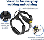 PetSafe Easy Walk Comfort No Pull Dog Harness, Black, Large | Stops Pulling on First Use with Front Martingale Loop, Full-Body Padding, 5-Point Adjustable Fit