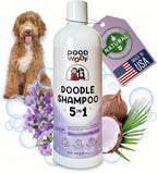 Dood Woof Dog Shampoo and Conditioner for Doodle - All Natural Dog Shampoo for Smelly Dogs, Sensitive Skin Pet Shampoo for Dogs, Goldendoodle, Doodles, Poodle, Puppy Shampoo and Conditioner - Dog Soap