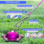 TOPKNOT Dog Tie Out Cable and Stake,(up to 200lbs) 360°Swivel Dog Run- No Tangle,with 30FT Heavy Duty Tie Out Cable,Runner for Yard,Ideal for Outdoor Camping