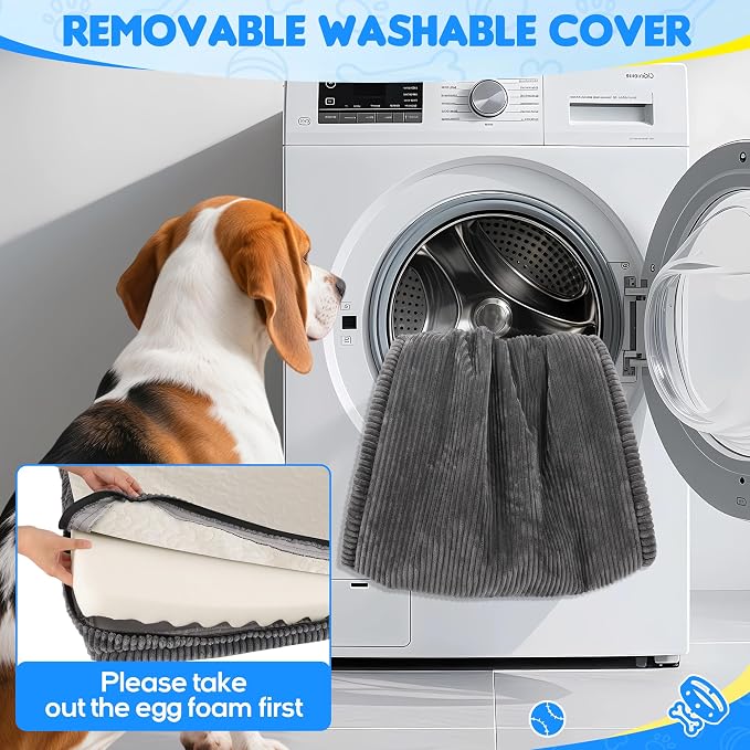 Loiion Dog Car Bed, Non-Slip Backseat Extender Pet Mat 56"x28.7" | Removable, Washable Dog Bed With Waterproof Liner Protects Car Seats, Anti-Slip Travel Bed For Dogs