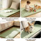 FUANGUI Waterproof Couch Cover Sofa Cover for Dogs and Pets Sofa Protector | Non-Slip Washable Fuzzy Soft Cat Sofa Slipcover for 2-3 Cushion Couch Sofa Pet Friendly, Grass Green, 27.6" x 59.1", 1 pcs