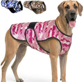 Dog Cooling Vest, 2-Layer Microfiber Cooling Jacket, Pink, 2XL | Longer cooling duration, balanced comfort, UV protection, soft double-layer microfiber fabric, sizes to suit most dogs