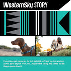 Wolfgang Heavy Duty Dog Leash, Pull-Tested for Walking & Training, WesternSky Print, Small