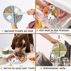 Paradise - Dog Lick Mat for Slow Feeding & Anxiety - Non-Slip Silicone Slow Feeder with Suction Cups - Dishwasher Safe Pet Dish for Grooming, Training, and Boredom Relief (Sky)