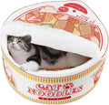 寵幸 Ramen Noodle Dog & Cat Bed,Keep Warm and Super Soft Creative Pet Nest for Indoor Cats,Removable Washable Cushion for Small Medium Large Dogs and Cats