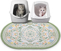 Bienbee Cat Litter Mat, 33" x 22" Dense Trapping Mesh for Litter Boxes | Litter Box Mat with PVC Mesh, Waterproof &Urineproof, Non-Slip Grip, Soft On Kitty Paws and Easy to Clean to Protect Floor