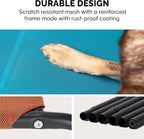 FurHaven Elevated Pet Cots - Cooling & Breathable Nylon Mesh Hammock for Small Dogs & Cats/Easy-to-Assemble/Durable and Reinforced/Perfect for Rest & Relaxation Outdoors - Graphite Gray, Small