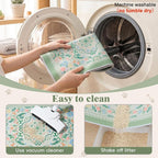 Bienbee Cat Litter Mat, 2 Pack 33" x 22" Machine Washable for Litter Boxes | Cat Litter Rug with Waterproof Backing, Non-Slip Grip and Soft On Kitty Paws to Catch Litter and Protect Floor