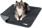 PetAmi Waterproof Dog Blanket for Small Medium Dogs Cats, Pee Proof Reversible Cat Blanket for Kitten Puppy, Soft Fleece Washable Pet Throw for Couch Car Crate Liner, 29x40 Gray