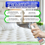 ZORBX Unscented Odor Eliminator 7.5 Oz 4-Pack, Multi-Room, Hospital-Grade | Permanent Odor Remover for Pet & Human Urine, Smoke & Strong Odors, Carpet, Upholstery, Mattress, Bathroom, Basement & More