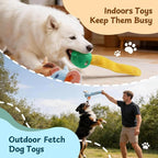 Nocciola Dog Squeak Toys 3pcs, Dog Toys to Keep Them Busy for Aggressive Chewers, Hide and Seek Crinkle Dog Toy for Large Dogs, Long Face Wild Animals Playground Series