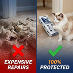 Panther Armor Cat Carpet Protector, Clear Plastic Runner Mat 12 x 43 in | Carpet protector for pets. Stops cats scratching carpet in doorways. Rug runner and door mat