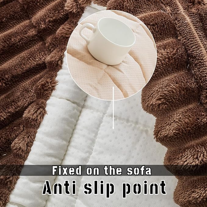 Mitid Sofa Cover Fuzzy Couch Cover for Pet, Couch Covers for Dogs Pets Mat | Washable Non-Slip Sofa Slipcover Cushion Protector Pets Friendly Mat, Dog Couch Cover, Square Couch Covers for Dogs Non Skid