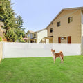 Reinforced 42” Tall x 200” Extra Long Retractable Baby Gates, Extra Tall Baby Gates for Dogs with Support Rods, Retractable Dog Gate for Wide Opening Pet Gate Indoor Outdoor, White