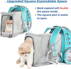 Lollimeow Cat Carrier Backpack, Expandable Bubble Pet Carrier for Cats and Small Dogs, Airline Approved Travel Backpack for Hiking, Walking & Outdoor Adventures - Supports up to 14 lbs