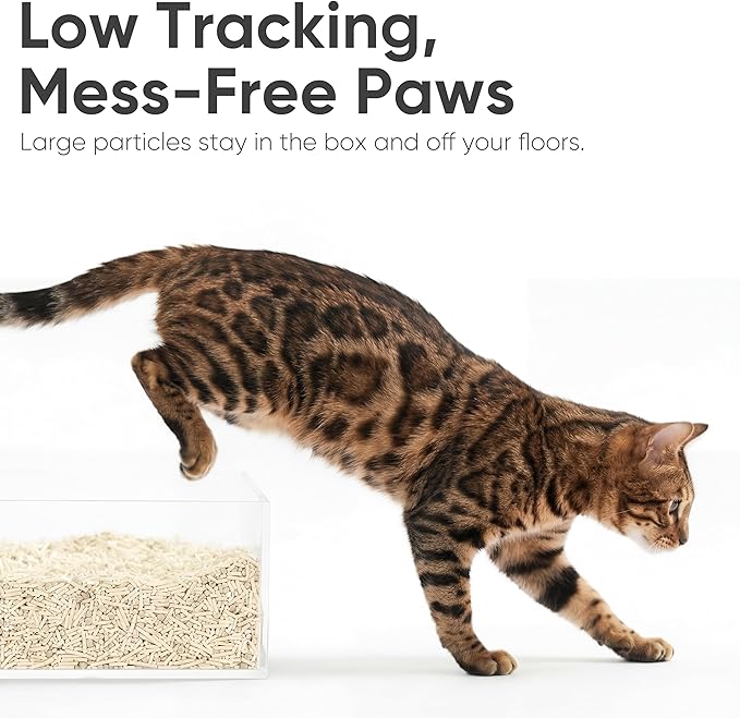 FUKUMARU Tofu Cat Litter, Corn Blend, Clumping, Odor Control, Low Dust 18lb | Corn Fiber Blend, Soft Touch Pellets, Firm Clumps, Easy Scooping Cleanup