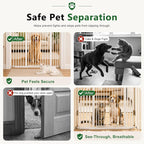 Extra Tall Cat Gate, 55.1" Heavy Duty Pet Gate for Large Cats & Dogs, Adjustable 29.9-45.3" Wide, Auto Close, No Drilling Pressure Mount, Easy Walk Through for Doorways Hallways Kitchen, White