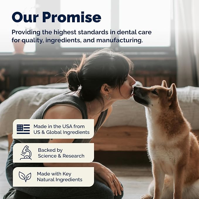 Vetnique Dentabliss Cat & Dog Dental Wipes, Toothbrush Alternative Mitt | Teeth Cleaning Finger Mitts for Plaque, Tartar & Breath, Toothbrush & Toothpaste Alternative, Peppermint or Chicken, Cat-Safe