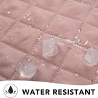 PureFit Reversible Quilted Couch Covers for Dogs Sofa Cover 4 Seater 88" | Pink/Beige, Water Resistant Couch Protector, Washable Pet Couch Cover with Non Slip and Elastic Straps For Kids