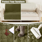Smiry Waterproof Dog Bed Cover Blanket, Reversible Pet Blanket | Soft Reversible, Washable Leakproof Cats Dogs Couch Cover for Sofa, Couch, Furniture (30x70 Inch)
