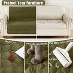 Smiry Waterproof Dog Bed Cover Blanket, Reversible Pet Blanket | Soft Reversible, Washable Leakproof Cats Dogs Couch Cover for Sofa, Couch, Furniture (52x82 Inch)