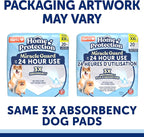 Hartz Miracle Guard Dog and Puppy Dog Pads Max Absorbency 24 Hour Use Odor Eliminating No Leaks, 2XL Size 20 Count