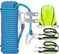 Dog Tie Out Cable for Camping, Dog Trolley System and 4ft Bungee Leash | Suitable for Dogs Up to 400lbs, Camping Yard andOutdoor Events