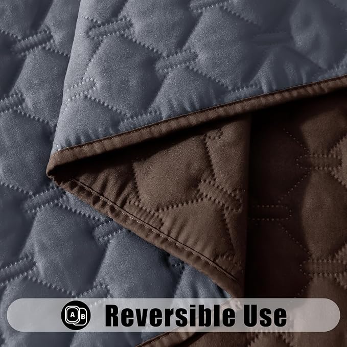 Smiry Waterproof Dog Bed Cover Blanket, Reversible Pet Blanket | Soft Reversible, Washable Leakproof Cats Dogs Couch Cover for Sofa, Couch, Furniture (40x50 Inch)