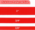 HIKISS Long Dog Leash Obedience Recall Training Agility Lead with Thickening Material for Large Dog - 15ft 20ft 30ft 50ft 100ft Training Leash(Red 50ft)