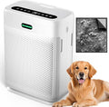 Air Purifiers for Home Large Room Up to 3000 sq ft, H13 HEPA Filter Washable, PM2.5 Air Quality Sensor, Quiet Sleep Mode, 8X Dual-Side Air Cleaner for Bedroom Pet Dander Smoke Dust Pollen