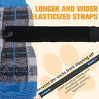 EXPAWLORER Dog Socks for Hardwood Floors, Dog Shoes for Winter, Dog Booties for Cold Pavement to Prevent Licking, Paw Protectors Strong Traction Control for Small Medium Large Dogs,Blue XS