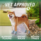 Dog Shoes for Small Dogs, Puppy Dog Boots for Winter Snow, Hot Pavement, Dog Booties & Paw Protectors Blue Size 2