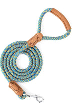 Mile High Life Dog Leash with Genuine Leather Handle, 6 FT/5 FT/4 FT | Leather Grip Rope Leash, Heavy Duty 360° Swivel Metal Clasp, for Small Medium & Large Dogs