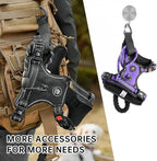 NESTROAD No Pull Dog Harness,Adjustable Oxford Dog Vest Harness with Leash,Reflective No-Choke Pet Harness with Easy Control Soft Handle for Small Dogs(Small,Purple)