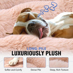 Btefd XL Hard Bottom Plush Furry Fuzzy Dog Seat Cover for Crew Cab Truck | Back Seat Pet Hammock for F150, RAM1500, Sierra, Tundra, Silverado, Titan, Soft Touch, 45% Extender Space, Waterproof