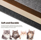 Cat Scratch Furniture Protector, 78.7"x15.8" Cat Scratch Pad for Couch | Trimmable Self-Adhesive DIY Sofa Wall Cats Tower Mat, Replacement Pads from Pet Claws, Beige