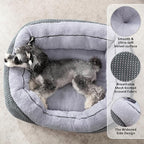 INVENHO Large Dog Beds for Large Dogs Washable, Rectangle Dog Beds Large Sized Dog, Orthopedic Dog Bed, Warming Soft Sleeping Puppy Bed Durable Pet Bed with Anti-Slip Bottom L(35"x25"x10")