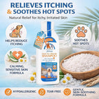 Anti-Itch Relief Dog & Cat Shampoo + Conditioner with Dead Sea Minerals, Hypoallergenic for Sensitive & Allergic Skin, Natural Deodorizing Coat Wash, 15 fl oz