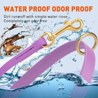 Viper Biothane K9 Working Dog Leash Waterproof Lead for Tracking Training Schutzhund Odor-Proof Long Line with Solid Brass Snap for Puppy Medium and Large Dogs 4ft, Amethyst Purple