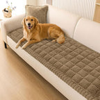 Smiry Couch Cover for Dogs, Non Slip Fuzzy Pet Sofa Covers Washable | Sofa Slipcovers for 2 Cushion Couch, Soft Thick Furniture Protector for Cats Dogs, Against Fur, Dirt, Scratch (27.6"x47")