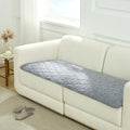 COZY KISS Cooling Couch Cover for Dog Washable, Cool Sofa Cushion Mat | Q-Max >0.4 Cool Tech, Non-Slip Pet Pad for Car Seat Protector, Liquid Pee Proof Mat for Dog, Cats, 27.5x82.5 Inch, Dark Grey