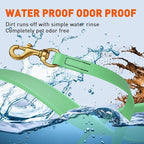 Viper Biothane K9 Working Dog Leash Waterproof Lead for Tracking Training Schutzhund Odor-Proof Long Line with Solid Brass Snap for Puppy Medium and Large Dogs, 20ft Sea Foam Green
