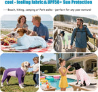 Dog Sun Protection Cooling Suit UPF 50+, Quick-Dry Breathable Jumpsuit for Large & Medium Dogs, Outdoor Dirt-Resistant Shedding Control Pet Apparel (Chartreuse, 7X-Large)