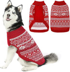 HOMIMP Argyle Dog Sweater - Warm Winter Coat for Small, Medium & Large Dogs, Ugly Puppy Sweater for Boys & Girls